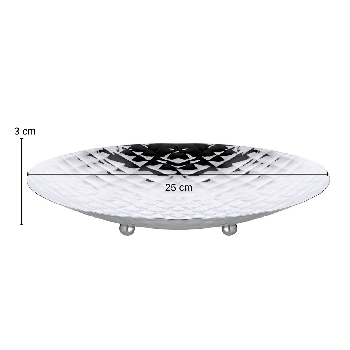 Teller, Schale Leonora Ø 25 cm Edelstahl